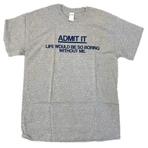 Unisex Graphic T-Shirt w/Blue Text